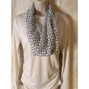 Polka Dot Infinity Scarf Polyester